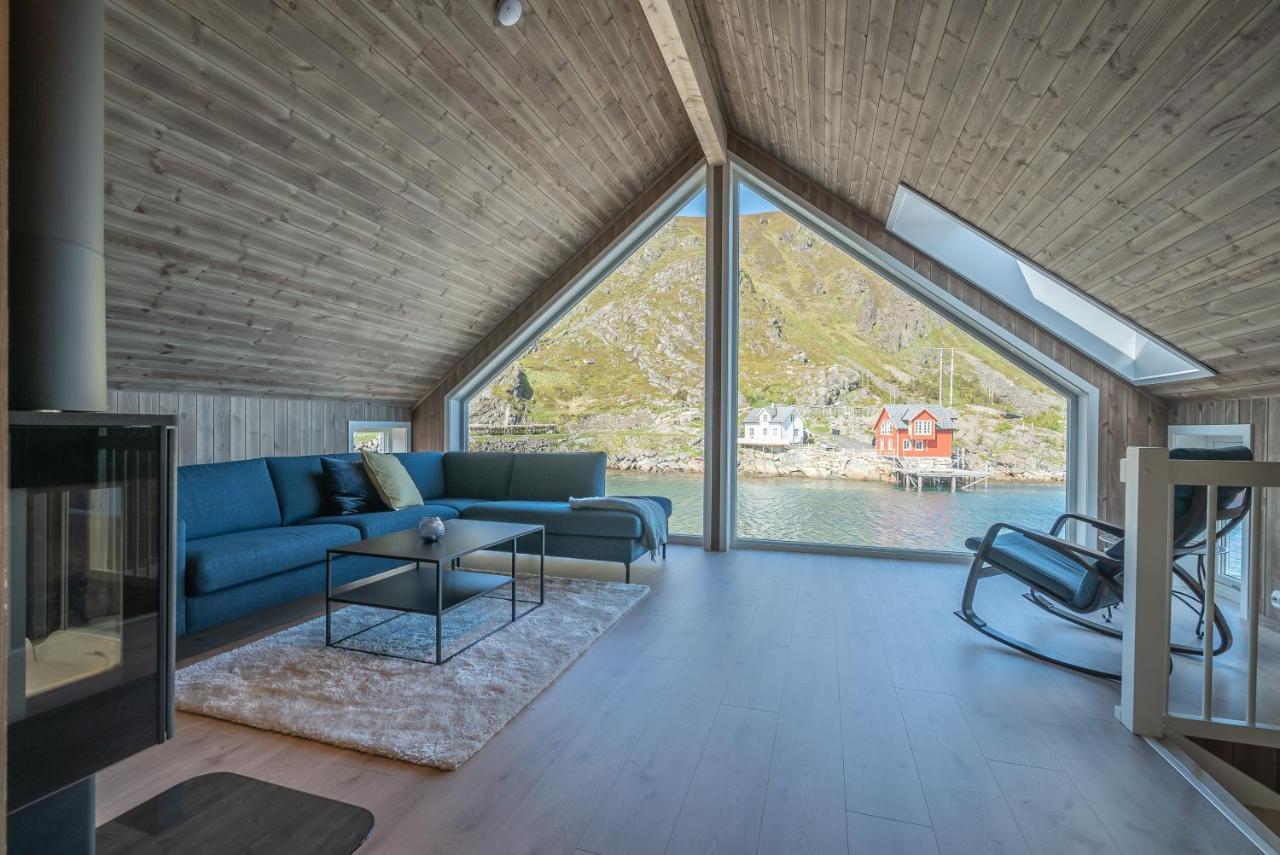 Seafront New Cabin In Lofoten 발스타드 외부 사진